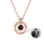 Love projection necklace with customizable photos Necklace Heart Pendant