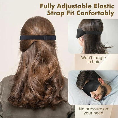 CalmRest™ Weighted 3D Sleep Mask — Pressure-Relief Blackout Eye Mask