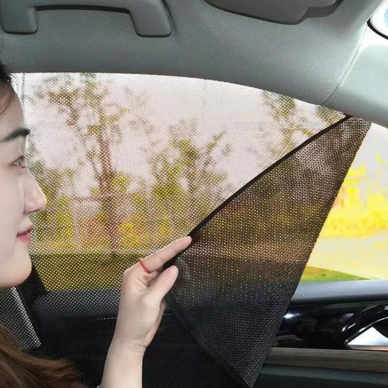 SunShield™ Magnetic Car Window Curtains — UV &amp; Privacy Sunshade (2-Pack)