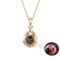 Valentine's Day Gift Photo Custom Simple flower Shaped Projection Necklace