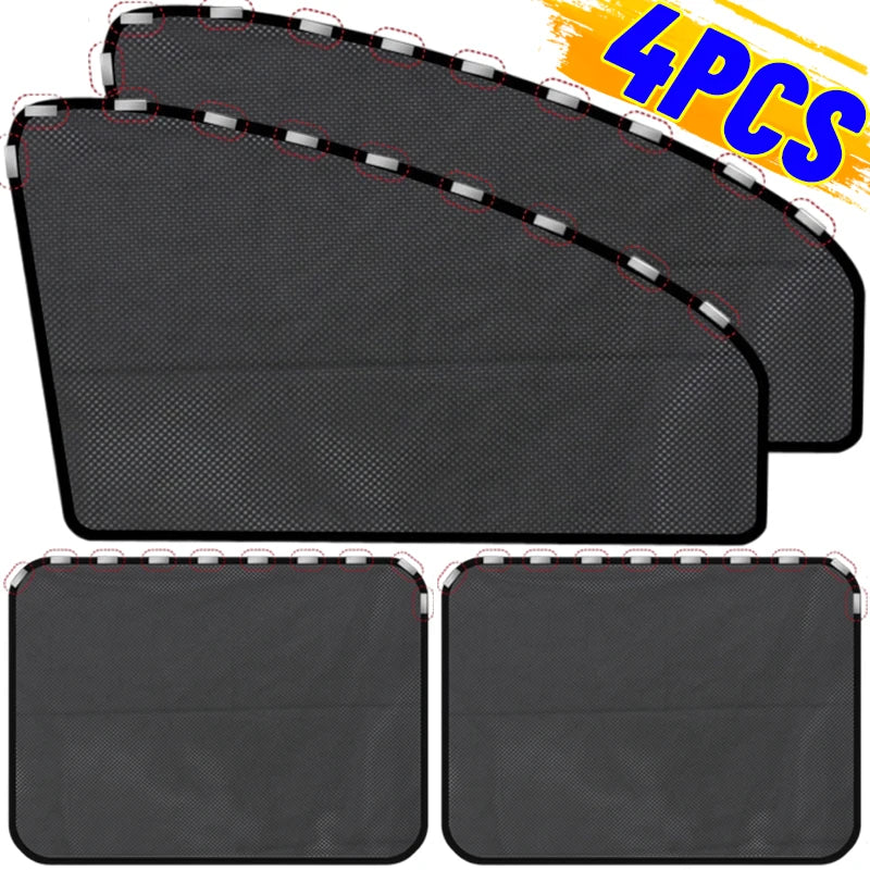 SunShield™ Magnetic Car Window Curtains — UV &amp; Privacy Sunshade (2-Pack)