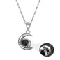 Personality Moon Necklace With Customizable Photo Romantic Gift