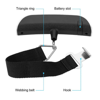 WeighRight™ Digital Luggage Scale — 110lb/50kg Portable Handheld