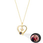 letter necklace Simple Heart Shaped Photo Custom Projection Necklace