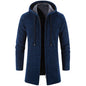 Cashmere Men's Cardigan Chenille Outer Sweater Coat Windbreaker