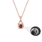 Valentine's Day Gift Photo Custom Projection Necklace Simple  Shaped Projection Necklace
