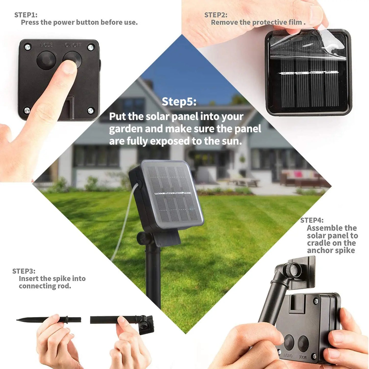 GlowVine™ Solar LED String Lights — Waterproof Outdoor Fairy Lights