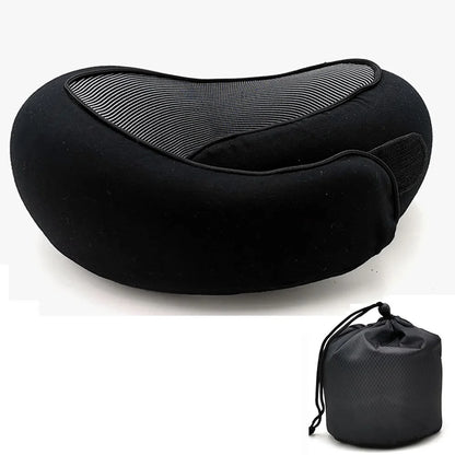 NapEase™ Memory Foam Travel Neck Pillow — U-Shaped Support