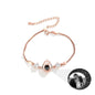 Projection queen crown bracelet for customized photos Couple Bangles For Him