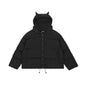 Embroidered Skull Jacket Streetwear Little Devil Designer Hood Padded Jacket Coat