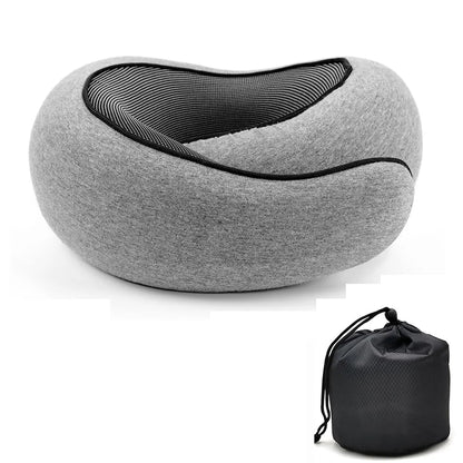 NapEase™ Memory Foam Travel Neck Pillow — U-Shaped Support