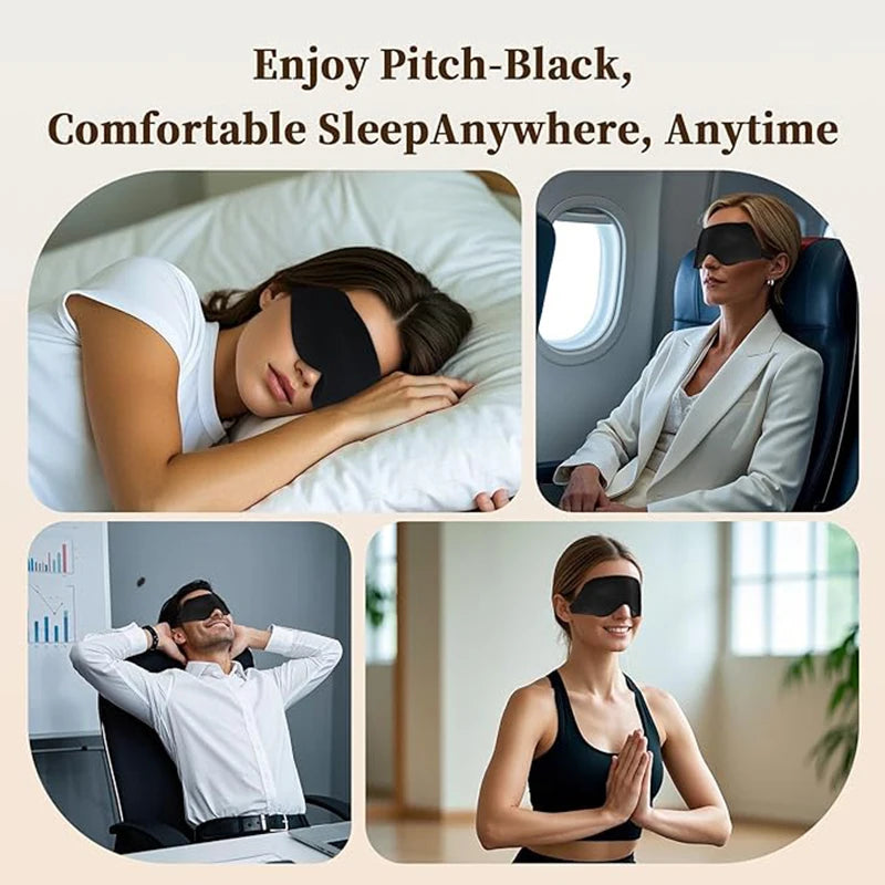 CalmRest™ Weighted 3D Sleep Mask — Pressure-Relief Blackout Eye Mask
