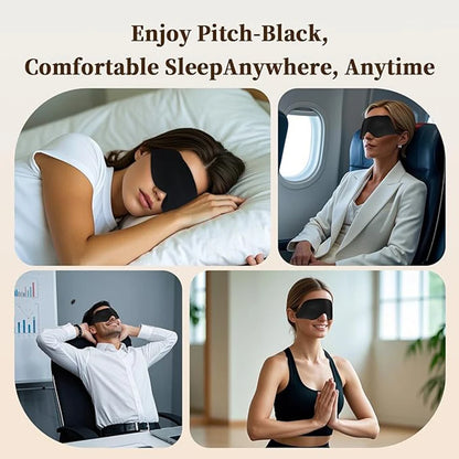 CalmRest™ Weighted 3D Sleep Mask — Pressure-Relief Blackout Eye Mask