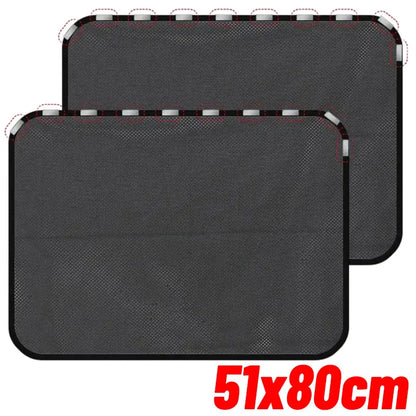 SunShield™ Magnetic Car Window Curtains — UV &amp; Privacy Sunshade (2-Pack)