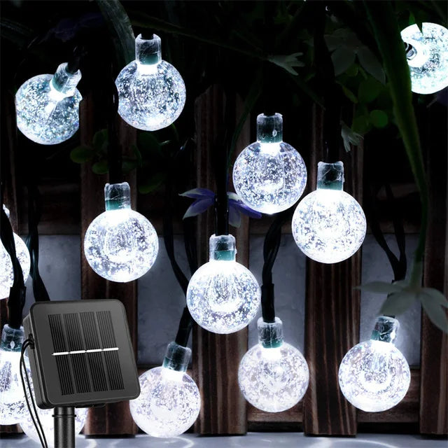 GlowVine™ Solar LED String Lights — Waterproof Outdoor Fairy Lights