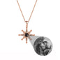 Custom Photo Necklace Flower Pendant Personalized Projection Jewelry