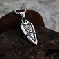 Viking Odin's Spear Gunnier Titanium Steel Personalized Double Sided Rune Pendant