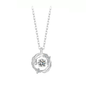 Silver Flash Necklace Feather Beating Heart Moonstone Necklace