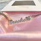 cut cat name necklace 14 karat gold name plates