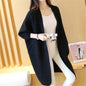 2021 Long Cardigan Women Sweater Autumn Winter Bat Sleeve Knitted Sweater