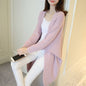 2021 Long Cardigan Women Sweater Autumn Winter Bat Sleeve Knitted Sweater