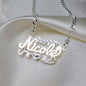 nowadaysfashion Custom Name Necklace Women Double Plated Gothic Nameplate Personalized Customized