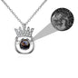 Round Crown Projection Necklace Pendant