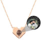 Personalized Heart Shaped Projection Necklace Custom Photo Pendan